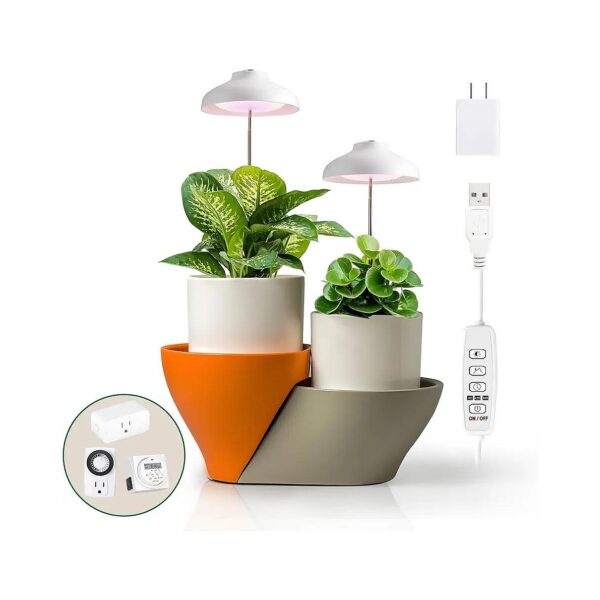 LED Plant Grow Light with Adjustable Height and Automatic Timer, Ideal for Novice Growers