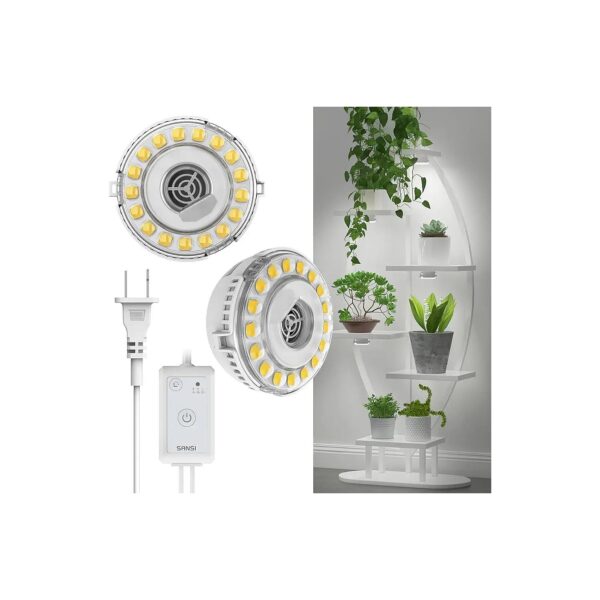 LED Plant Lamp with 4-Level Dimming and Battery-Free Operation for Indoor Plants