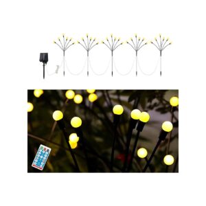 LED Solar Garden Lights with 2 Modes for Warm White and Cool Light Options