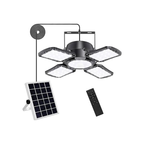 LED Solar Light with 4 Modes and Motion Sensor for Garage Gazebo Barn Home