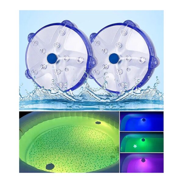 LED Waterproof Floating Pool Lights with Magnetic Starfish Design for Ponds and Hot Tubs