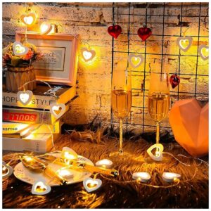 LED Wooden Heart Fairy Lights for Wedding and Birthday Party Decorations