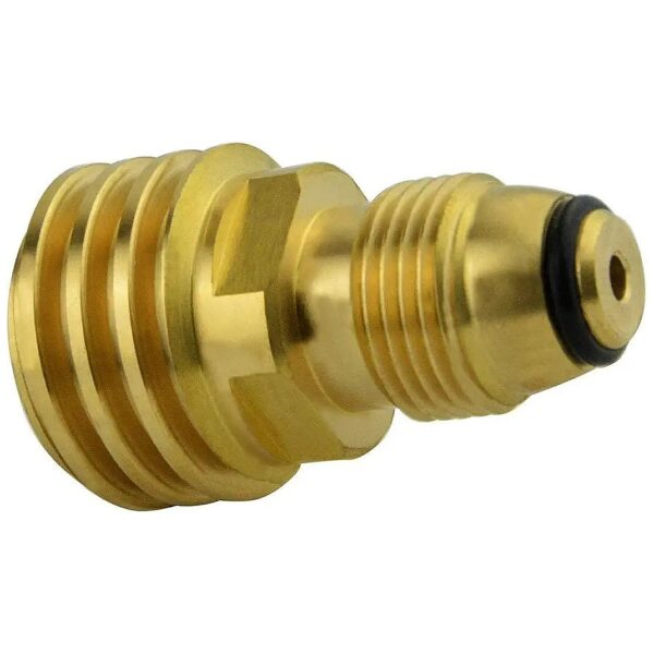 LP Gas System Converter for Propane Tank Adapter with Brass Construction and QCC1 Outlet