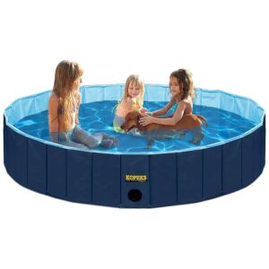 Large 63'' x 12'' Pet Pool Tub for Dogs and Small Animals with Capable Drainage