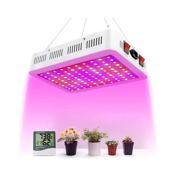 Large Area LED Grow Light with Daisy Chain Functionality for Indoor Plants