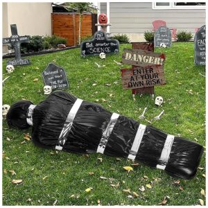 Large Body Bags Corpse Props Halloween Outdoor Yard Decorations Haunted House Scene