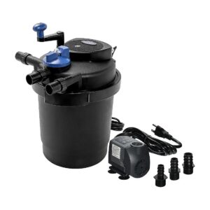 Large Capacity Bio Pressure Pond Filter with 13w Clarifier and 1585 GPH Pump