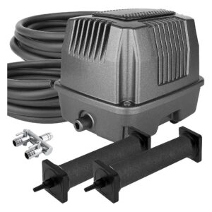 Large Capacity Pond Aeration Kit with Adjustable Air Flow for Ponds up to 15000 Gallons