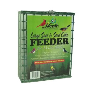 Large Capacity Suet and Seed Cake Feeder for Outdoor Enjoyment