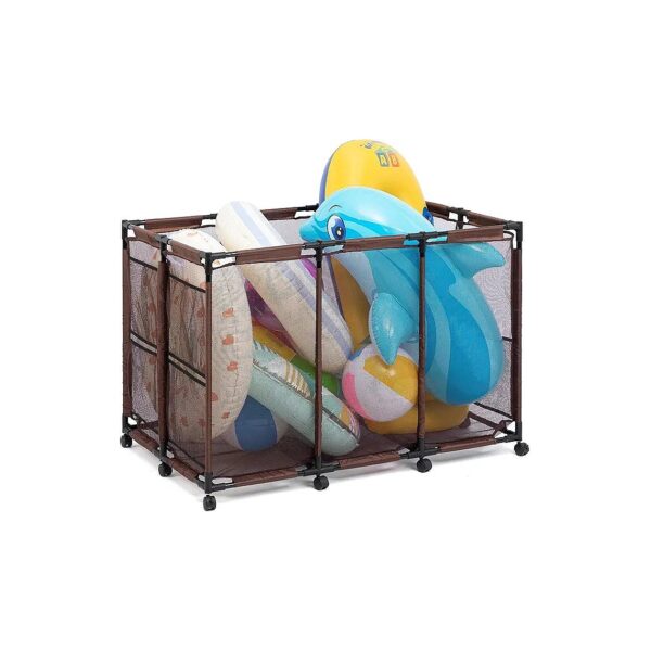 Large Capacity Swimming Pool Storage Bin for Drying Pool Toys and Accessories