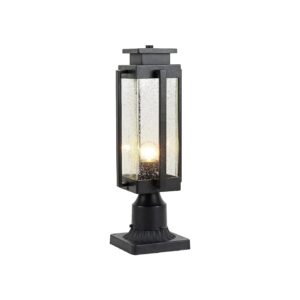 Large Exterior Post Light with Pier Mount Base for Patio, Porch, and Yard Lighting