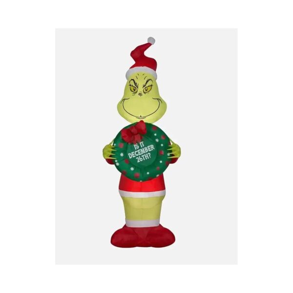 Large Multi-Colored Christmas Inflatable The Grinch Figure with LED Lights