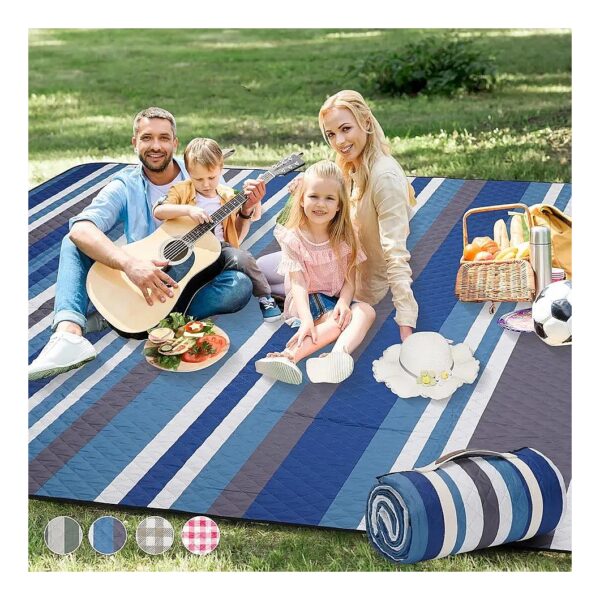 Large Outdoor Beach Blanket with Waterproof and Sandproof Materials