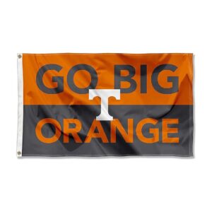 Large Outdoor Tennessee Volunteers Banner Flag with Durable Metal Grommets Orange