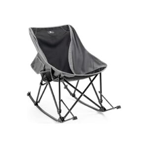 Large Oversized Folding Camping Chair with Multiple Storage Pockets and Adjustable Angle