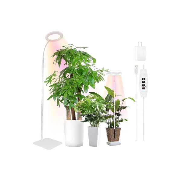 Large Plant Grow Light with Adjustable Height and 10-Level Brightness for Optimal Growth