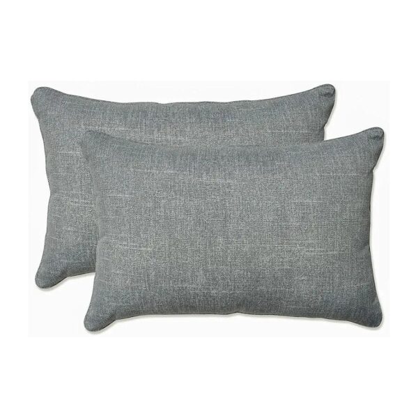 Large Rectangular Grey Throw Pillows Polyester Fill 5 x 5