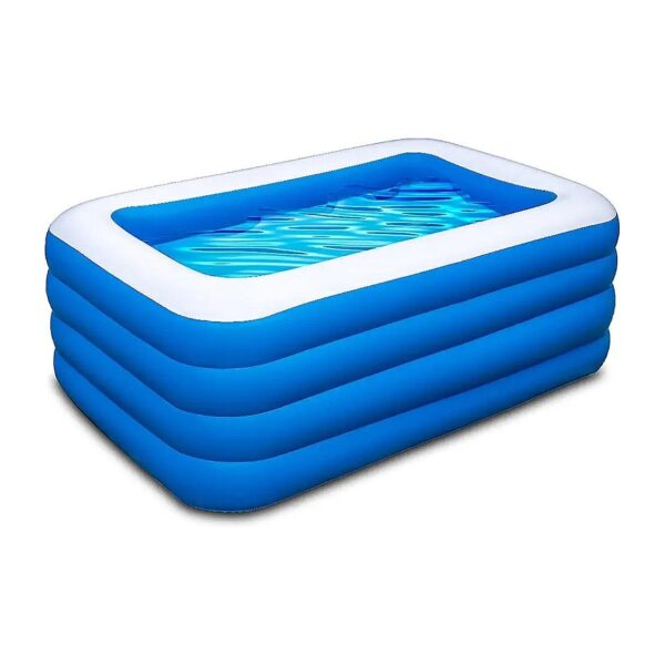 Large Rectangular Inflatable Swimming Pool for Family Water Fun