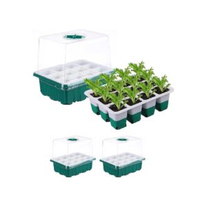 Large Seed Cell Starter Tray Kit with Lid Base for Vegetable Flower Seeds