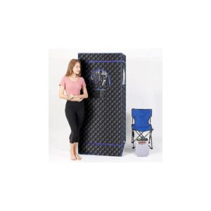 Large Space Portable Sauna for Home Spa Experience with 3L Steam Pot and Foot Massager