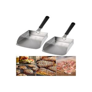 Large Stainless Steel Griddle Spatula for Smashed Burgers and Food Movers