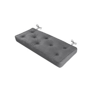 Large and Comfortable Dark Gray Bench Cushion for Dining Bench and Entryway Bench