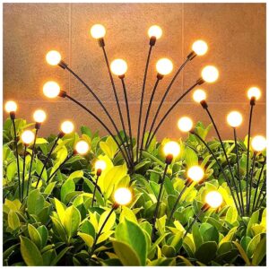 Larger LED Solar Garden Lights with 8 LED Bulbs for Bright and Romantic Yard Decor