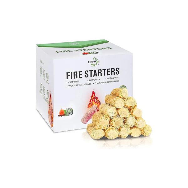 Lasting Fire Starters for Campfires, Grill, and Fireplace