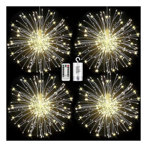 Lasting LED Copper Wire Firework Lights for Year-Round Decoration