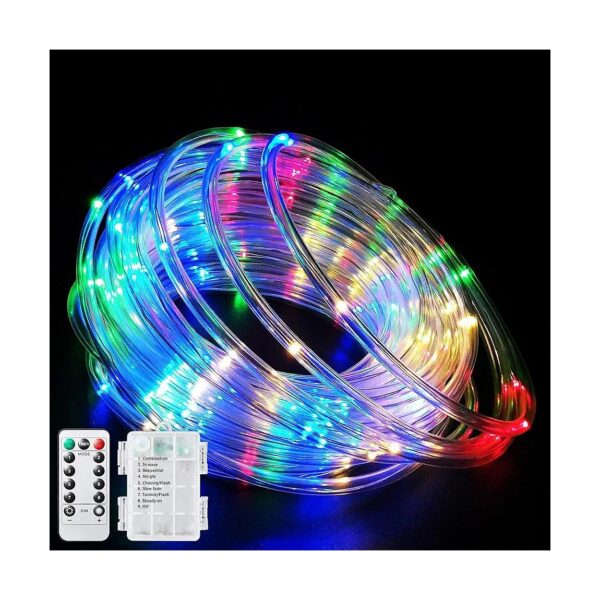 Lasting Multi-Color LED Rope Lights with 120 LEDs and 8 Modes