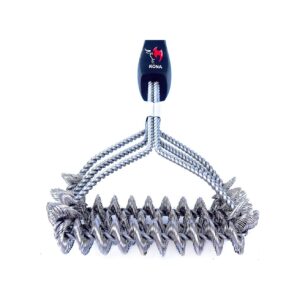 Lasting and Durable Grill Brush for Grill Types, Including Cast Iron and Steel Grills