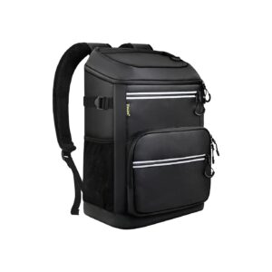 Leak-Proof Insulated Backpack Cooler with 36 Can Capacity for Portable Camping and Travel