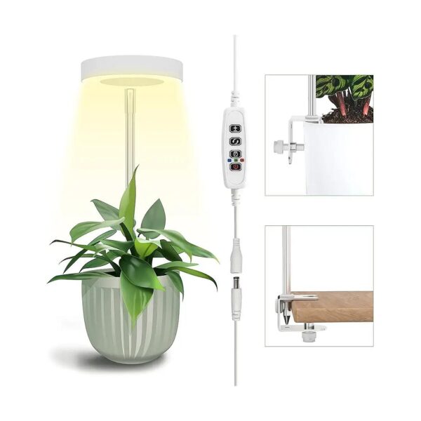 Level Dimmable Full Spectrum Grow Light for Small Indoor Plants