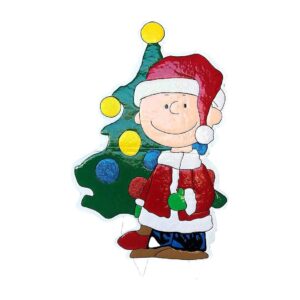 Licensed Peanuts Metal Charlie Brown Tree Christmas Decoration