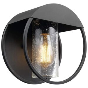 Light Outdoor Indoor Wall Sconce with Weatherproof Construction