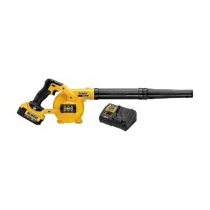 Lightweight Yellow and Black Cordless Leaf Blower Kit