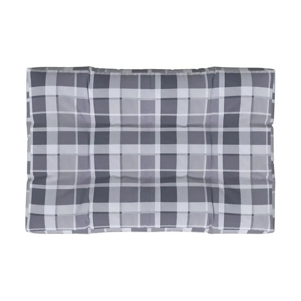 Lightweight and Durable Polyester Pillow with Check Pattern for Indoor and Outdoor