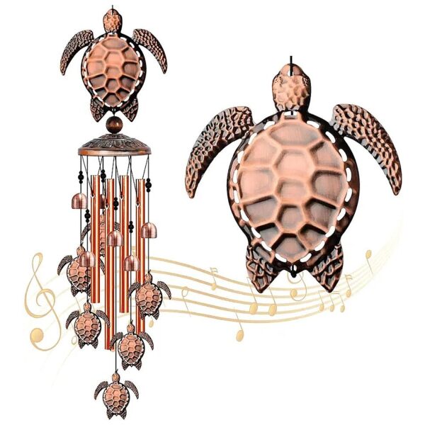 Lived Symbol, Sea Turtle Wind Chimes, Best Wind Chime Gift for Women and Men