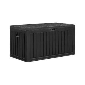 Lockable and Waterproof 90 Gallon Outdoor Storage Box for Garden Tools