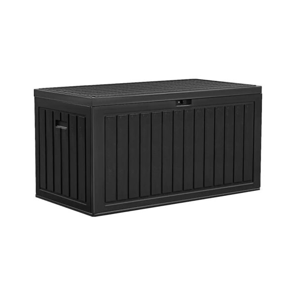 Lockable and Waterproof 90 Gallon Outdoor Storage Box for Garden Tools