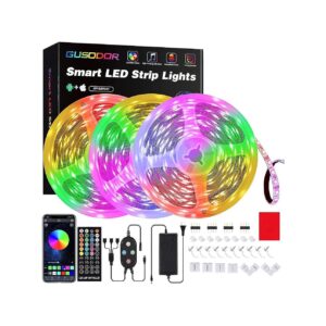 Long Flexibility LED Strip Lights for Bedroom Music Sync Rope Lights Color Changing