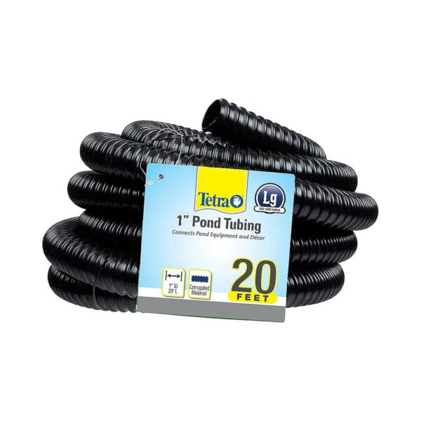 Long Lasting 20 Foot Black Pond Tubing with 1 Inch Inner Diameter