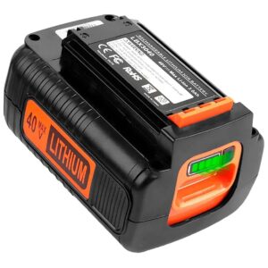 Long-Lasting 40V Li-ion Replacement Battery for Black and Decker Cordless Power Tools 5Ah