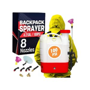 Long-Lasting Battery Life for 2 Gallon Translucent Tank Backpack Sprayer