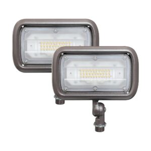 Long-Lasting LED Flood Light Fixtures for Outdoor Security 3000K Warm White