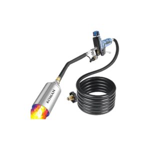 Long-Reach Propane Weed Burner Torch with Self-Igniting Flame for Reduced Labor