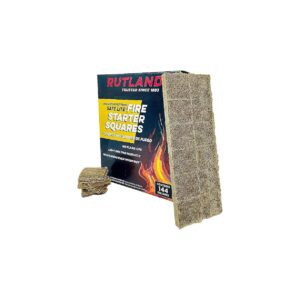 Longer Burning Wood Fire Starter Squares for Fireplaces and Campfires