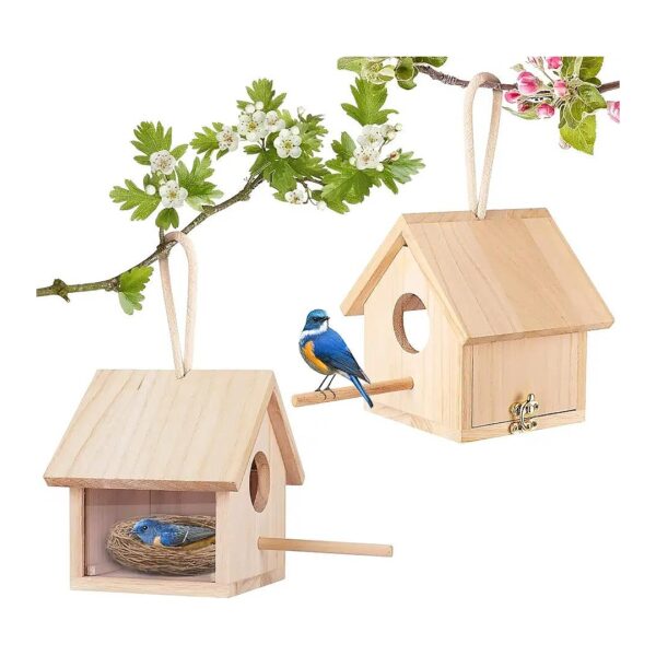 Lovely Outdoor Birdhouse for Swallow Sparrow Hummingbird Finch Throstle Home