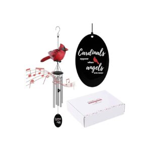 Lovely Red Cardinal Wind Chimes for Bereavement Gift Idea