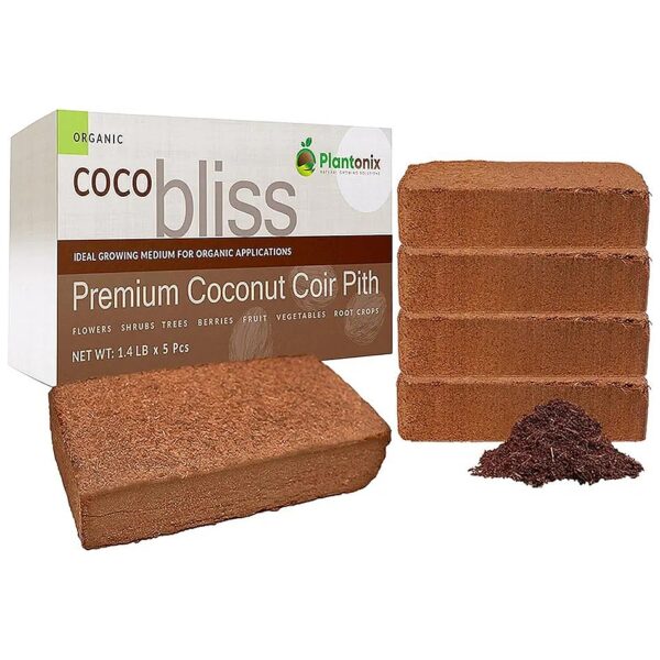 Low EC Coco Coir Bricks for pH Balanced Soil and Hydration